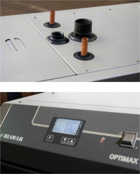 Твердотопливный котел нижнего горения c контроллером системы PID BIAWAR Optimax 15 kWt - фото 3 - id-p178972589