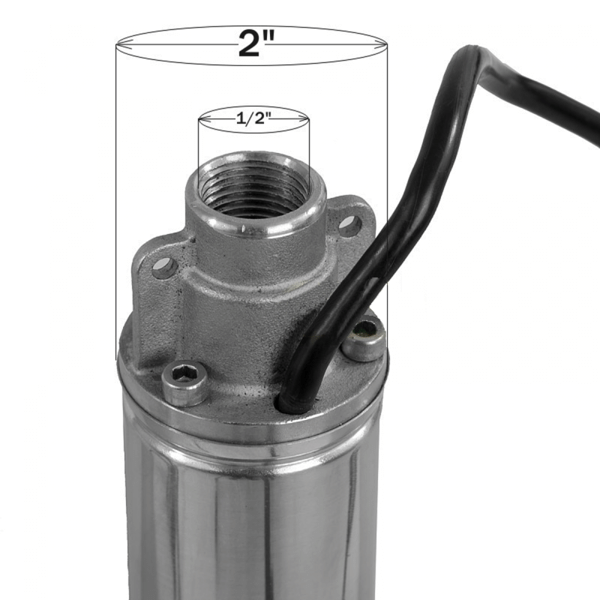 Скважинный глубинный насос ИБО IBO STING-0.37 2" (5см диаметр) - фото 2 - id-p178971703