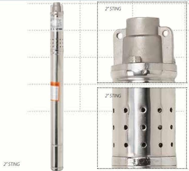 Скважинный глубинный насос ИБО IBO STING-0.37 2" (5см диаметр) - фото 3 - id-p178971703