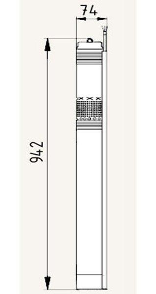 Скважинный насос Grundfos 3" SQ 3-105 с кабелем 80 м, 2.54, 230 В - фото 6 - id-p178974407