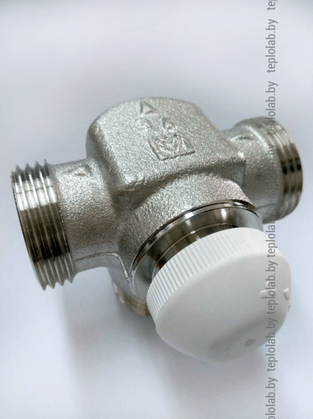 Правый трехходовой термостатический клапан HERZ CALIS-TS-E DN20 - фото 2 - id-p178975478