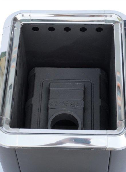 Чугунная банная печь "Сибирь-18" конвекционная с панорамной топочной дверцей (до 18 м3) - фото 5 - id-p178974482