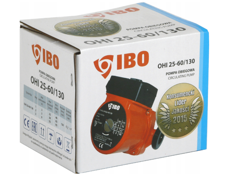 Циркуляционный насос IBO OHI 25-60/130 0.093, 220 В - фото 4 - id-p178974519