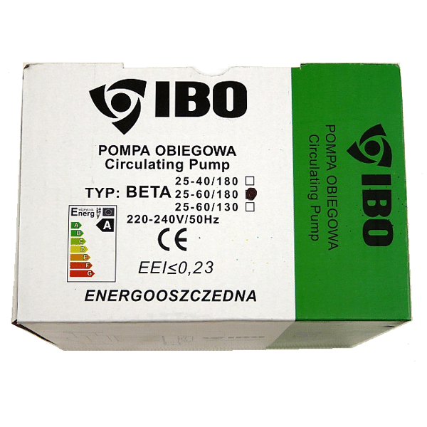 Циркуляционный насос IBO BETA 25-40/180 0.023, 220 В - фото 4 - id-p178974523