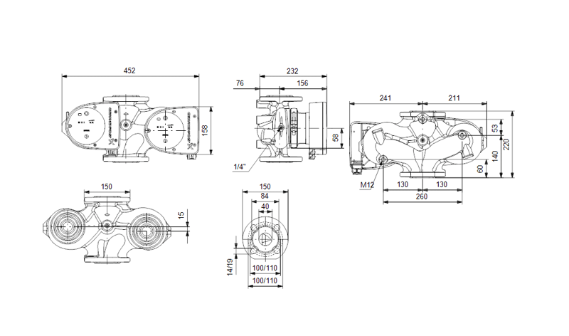 Циркуляционный насос Grundfos MAGNA1 D 40-60 F, 1x230 В - фото 2 - id-p178974729