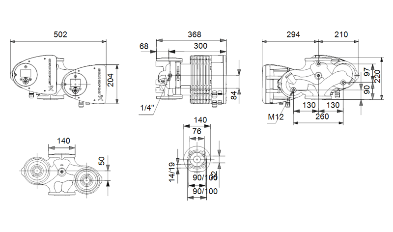 Циркуляционный насос Grundfos MAGNA3 D 32-120 F, 1x230 В - фото 2 - id-p178974785