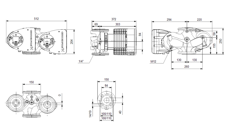 Циркуляционный насос Grundfos MAGNA3 D 40-120 F, 1x230 В - фото 2 - id-p178974793