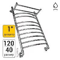 Полотенцесушитель водяной ДВИН FL с полочкой 120/40