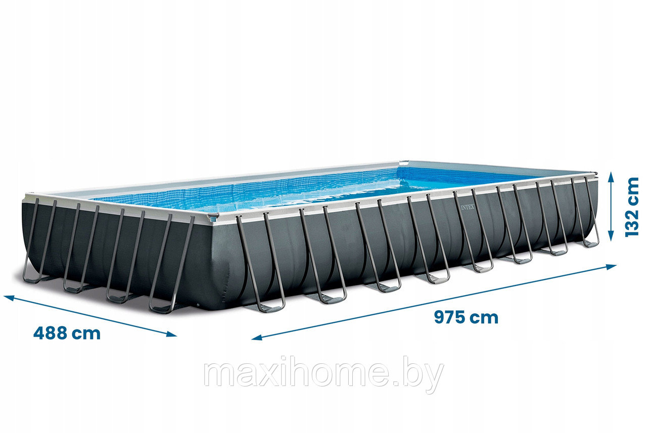 Каркасный бассейн Intex 26378 Ultra XTR Premium 975х488х132см +фильтр-насос с хлоргенератором 10000 л.ч, - фото 8 - id-p127591585