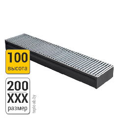 Конвектор внутрипольный KZTO Бриз 200-100
