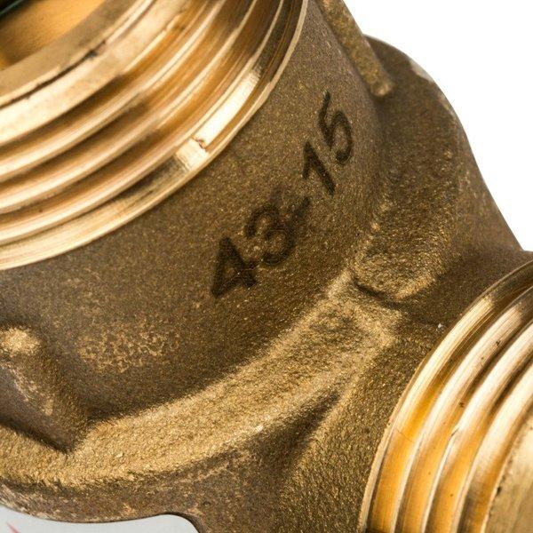 STOUT Термостатический смесительный клапан для твердотопливных котлов G 1"М-G 1"1/2F-G 1"M 60°С - фото 3 - id-p178976268