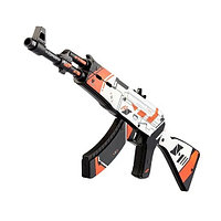 Деревянный автомат VozWooden Active АК-47 Азимов КС ГО/ Asiimov CS GO (резинкострел)