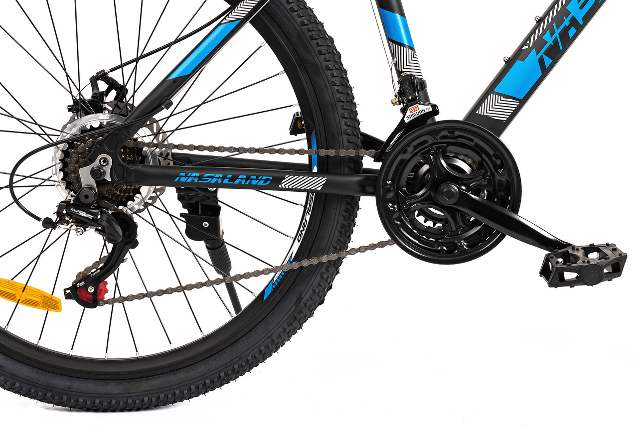 Велосипед горный NASALAND 26" черно-синий рама 18 алюминий - фото 3 - id-p180640370