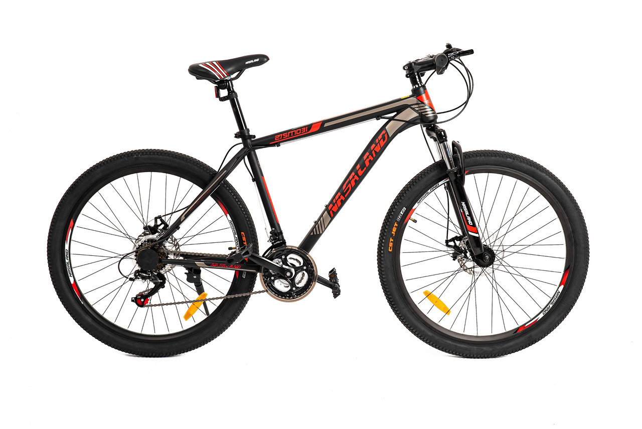 Велосипед горный NASALAND 27.5"  черно-красный, рама 19 сталь, фото 1