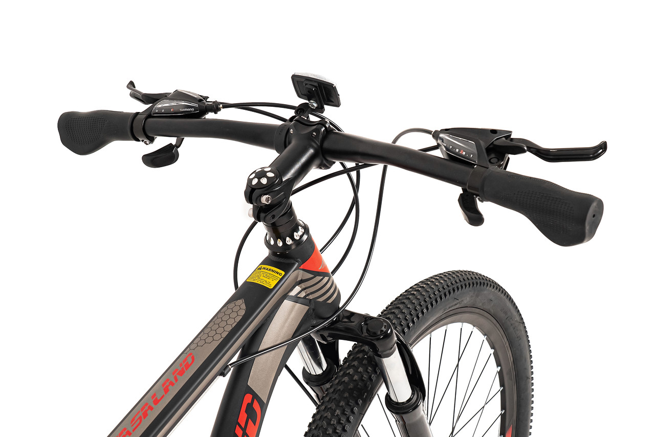 Велосипед горный NASALAND 27.5" черно-красный, рама 19 сталь - фото 3 - id-p180640381