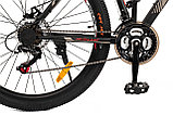 Велосипед горный NASALAND 27.5"  черно-красный, рама 19 сталь, фото 4