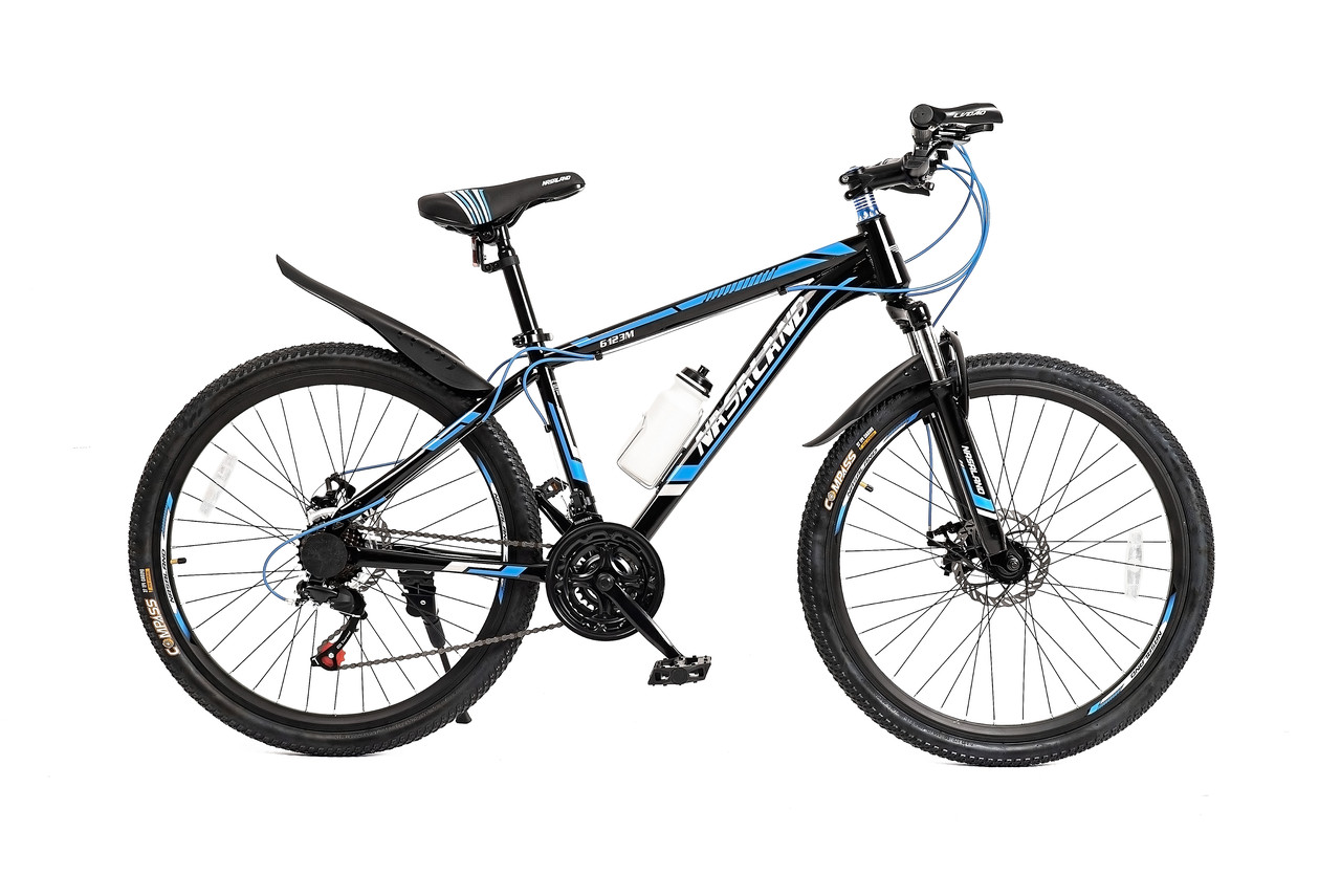 Велосипед горный NASALAND 26" черно-синий, рама 16 сталь - фото 1 - id-p180640431