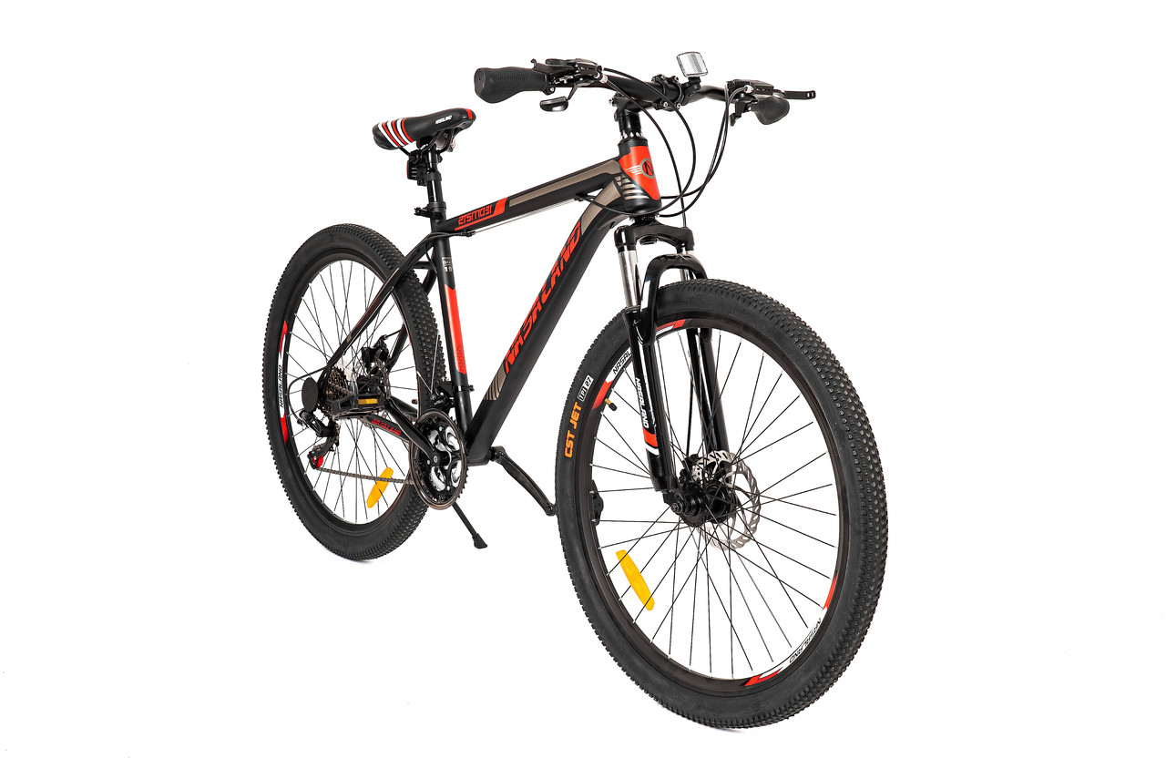 Велосипед горный NASALAND 27.5" черно-красный, рама 19 сталь - фото 2 - id-p180640441