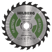 Диск пильный серия Hilberg Industrial Дерево 250х24Тх30 mm