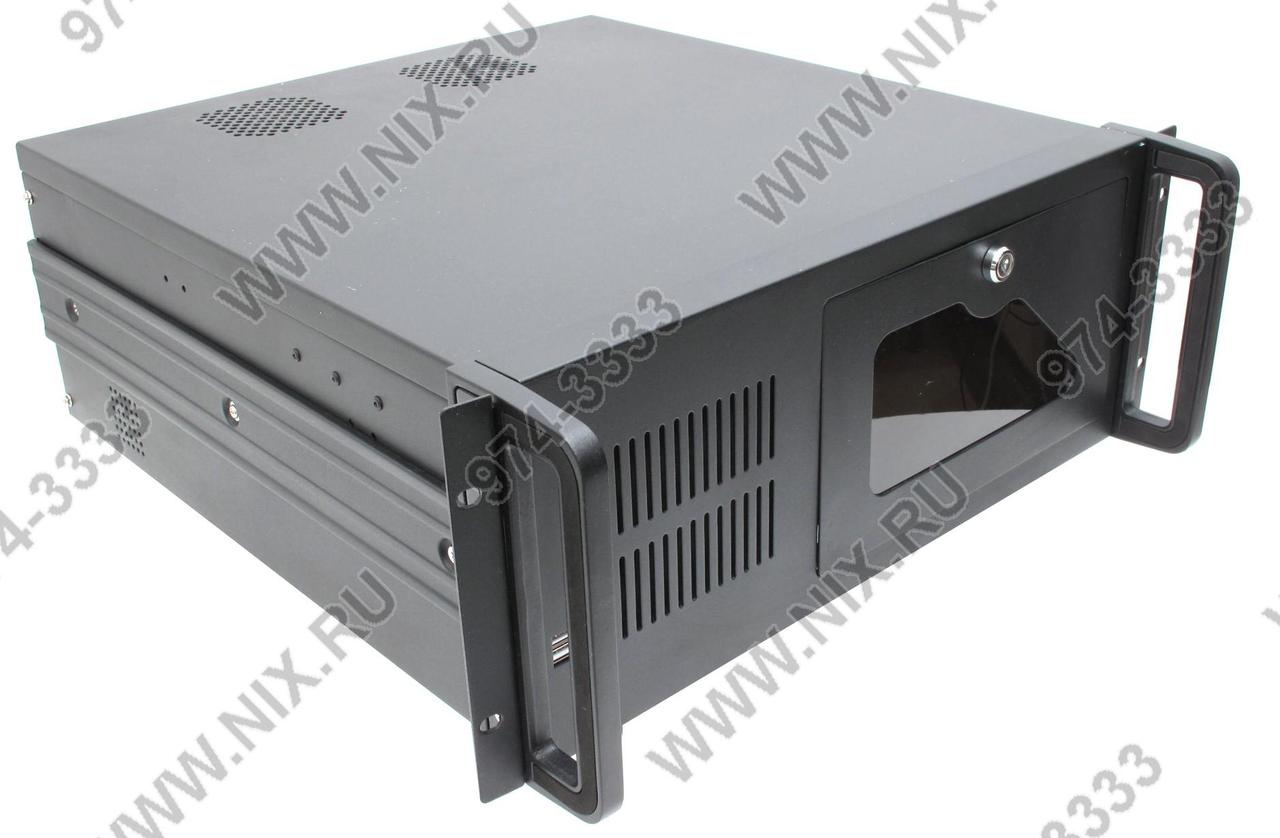 Server Case 4U ProcaseB430-B-0 Black ATX без БП с дверцей