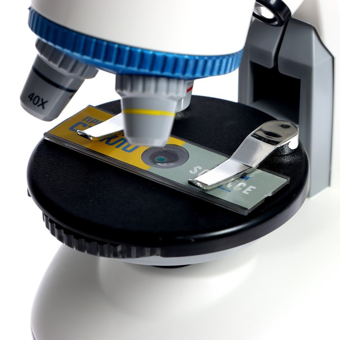 Игровой набор «Лабораторный микроскоп», вращающийся объектив с подсветкой, увеличение X40, 100, 400 - фото 6 - id-p180511434