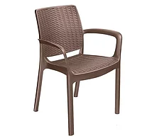 Кресло пластиковое Rodos (коричневый)