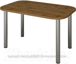 Обеденный стол Senira Р-001 (дуб вотан/хром)