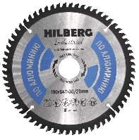 Диск пильный серия Hilberg Industrial Алюминий 190х64Тх30/20 mm