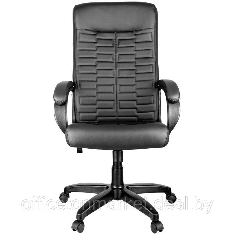 Кресло для руководителя Helmi HL-E80 "Ornament", экокожа, пластик, черный - фото 4 - id-p166137636