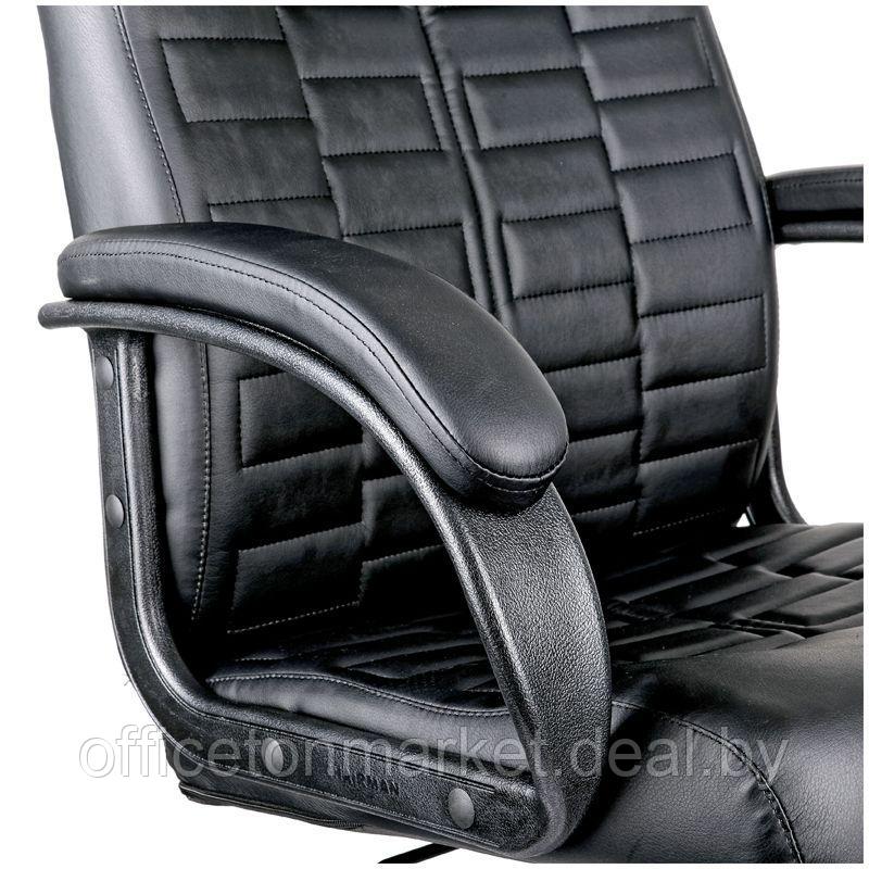 Кресло для руководителя Helmi HL-E80 "Ornament", экокожа, пластик, черный - фото 7 - id-p166137636