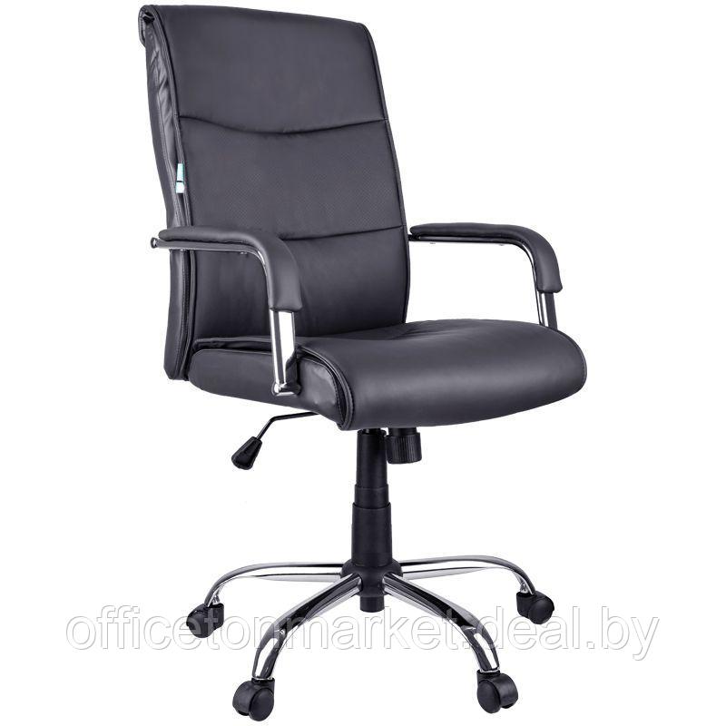 Кресло для руководителя Helmi "HL-E03 Accept", экокожа, металл, черный - фото 1 - id-p157279386