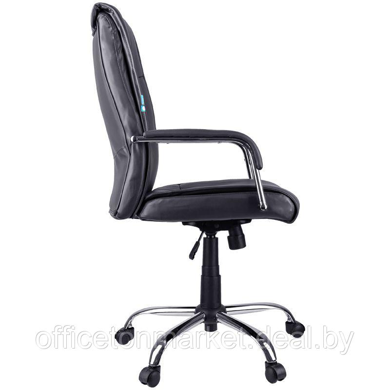 Кресло для руководителя Helmi "HL-E03 Accept", экокожа, металл, черный - фото 3 - id-p157279386
