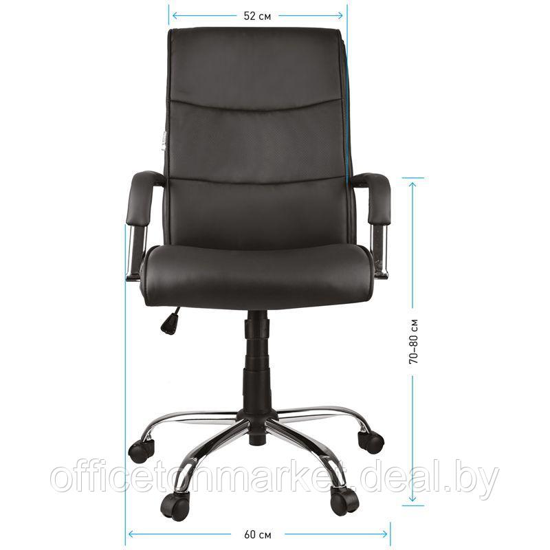 Кресло для руководителя Helmi "HL-E03 Accept", экокожа, металл, черный - фото 6 - id-p157279386