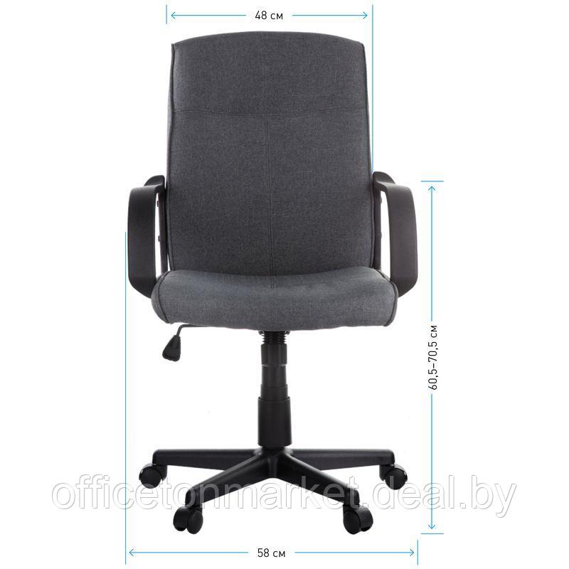 Кресло для персонала Helmi "HL-M03 Referent", ткань, пластик, серый - фото 7 - id-p157279390