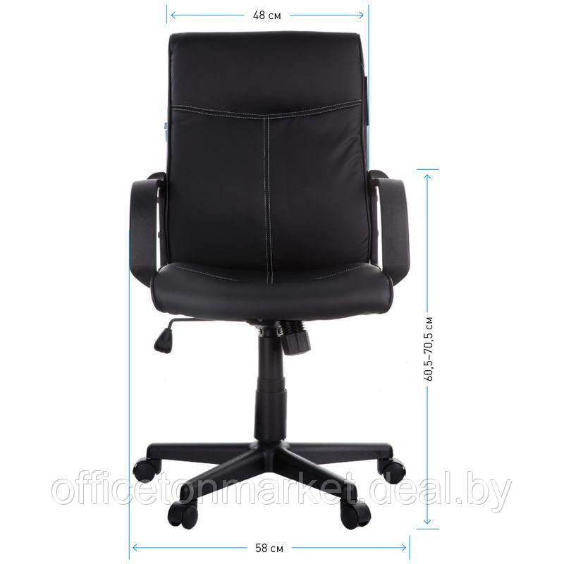 Кресло для персонала Helmi HL-M03 "Referent", экокожа, пластик, черный - фото 8 - id-p157279393
