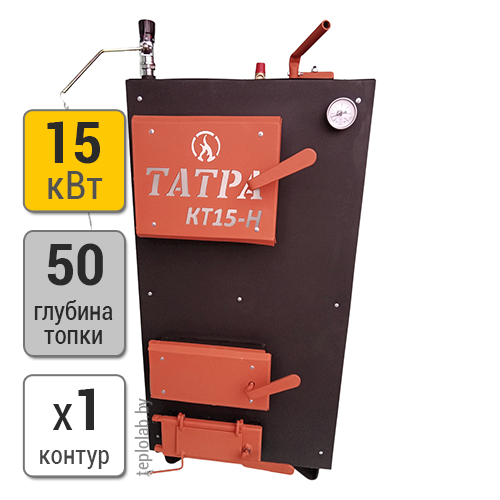 Стальной твердотопливный котел Tatra КТ15-Н, 15 кВт - фото 1 - id-p132450726
