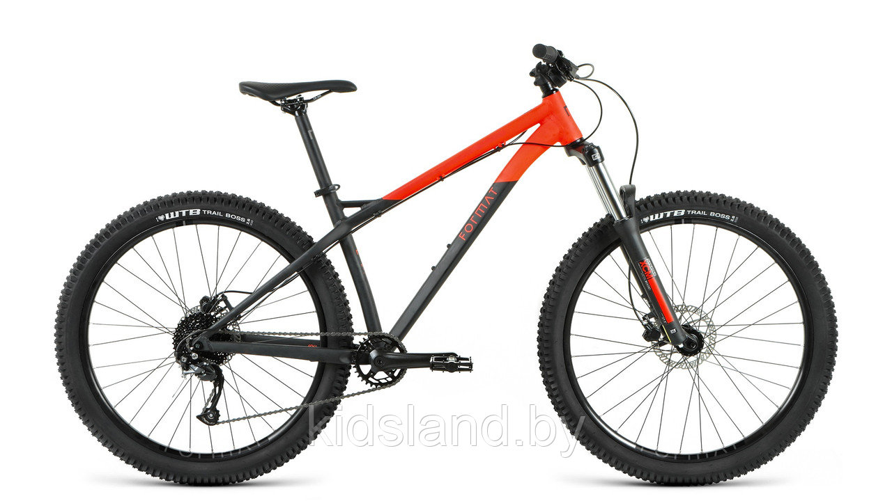 Велосипед Format 1314 27.5'' Plus (черный матовый/красный матовый) - фото 1 - id-p150533248