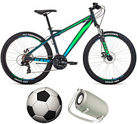 Велосипед FORWARD FLASH 26 2.0 disc Серый матовый - ярко зеленый 15", фото 1