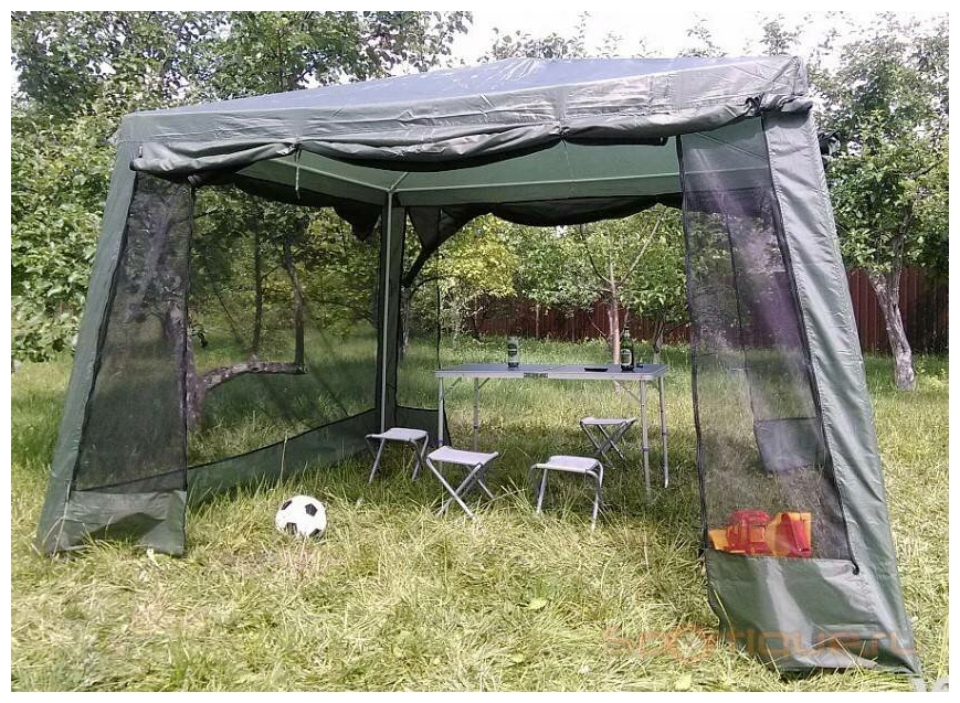 Шатер, тент палатка с защитной сеткой (320х320х245), арт. Lanyu LY- 1628D - фото 8 - id-p145461454