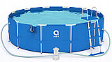 Каркасный бассейн Avenli 305 х 76 см + фильтр-насос для воды, фото 7