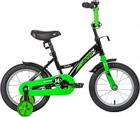 Детский велосипед Novatrack Strike 14" черно-зеленый