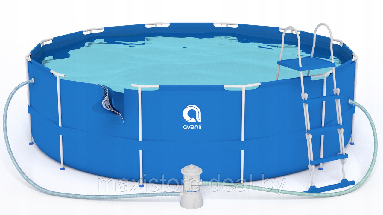 Каркасный бассейн Avenli 366 х 76 см + фильтр-насос для воды - фото 8 - id-p123719750