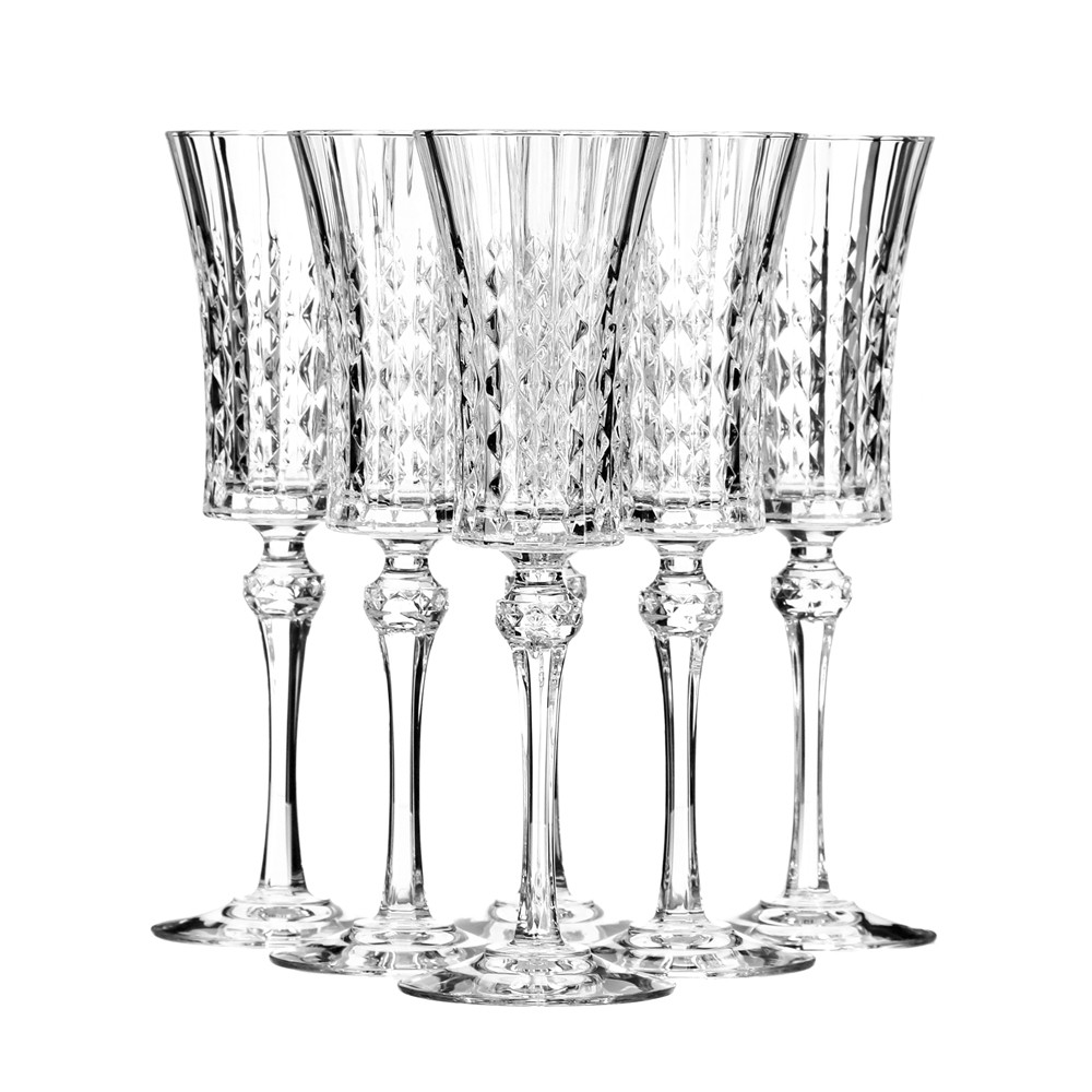 Набор бокалов для шампанского 6шт Cristal Darques (France) 150ml