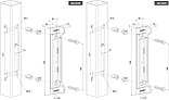 Врезная ответная планка для замка FORTYLOCK из нержавеющие стали с отделкой из пластика, фото 2