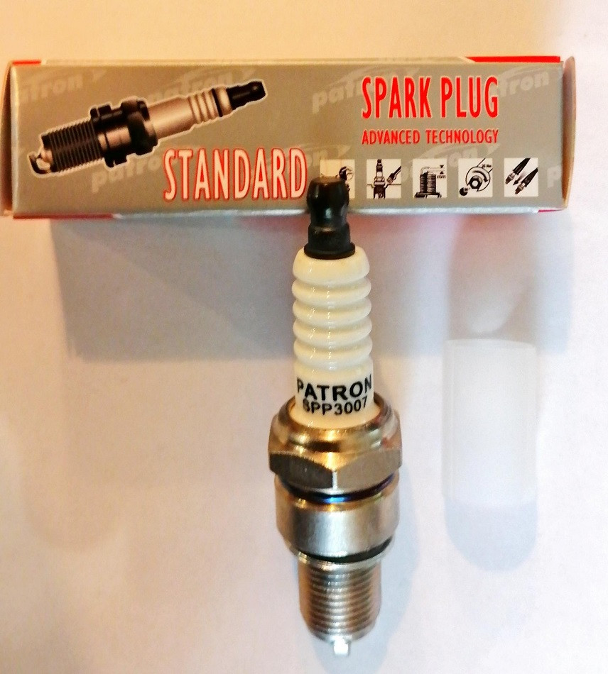 Свеча зажигания PATRON SPP3007 ф21 зазор 0,8 мм для 4-х такт.двиг.