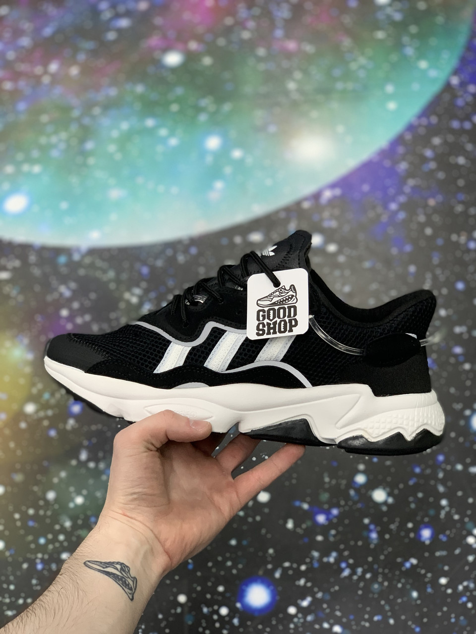 Кроссовки Adidas Ozweego Black White