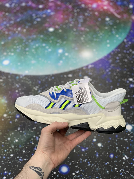 Adidas ozweego white neon sales