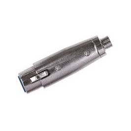PROEL AT340 Переходник XLR3 - мама-XLR3 - мама. Корпус: металл, цвет: хром.
