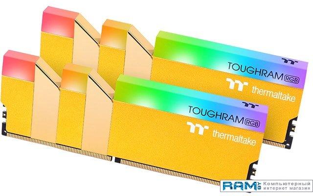 Оперативная память Thermaltake ToughRam RGB 2x8GB DDR4 PC4-28800 RG26D408GX2-3600C18A - фото 1 - id-p180677830