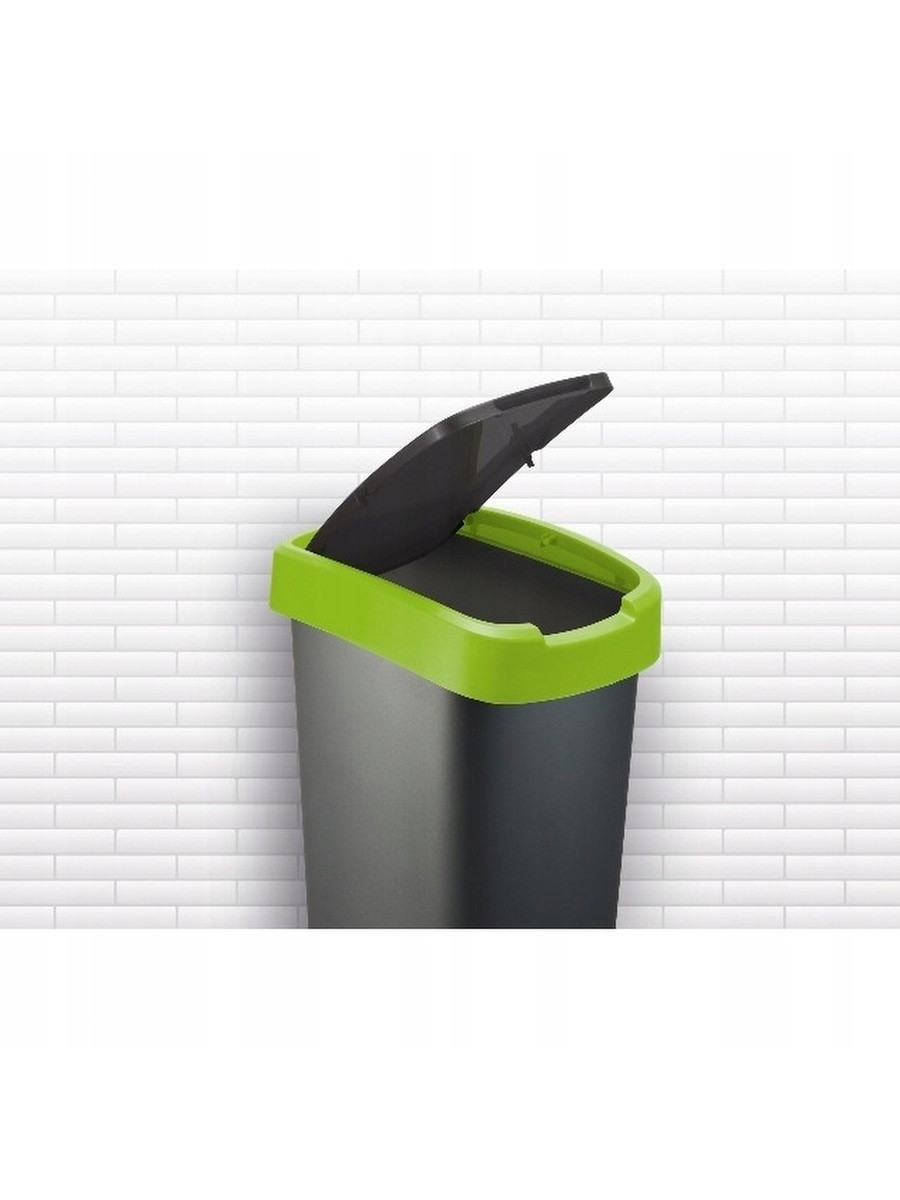 Урна для мусора Twist 50 л Eco, зеленый - фото 3 - id-p180680615